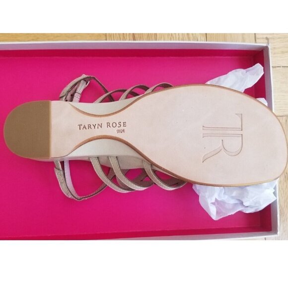 BNIB Taryn Rose Kelvo sandal in Pearl kidskin, sz 9.5 - Picture 3 of 6